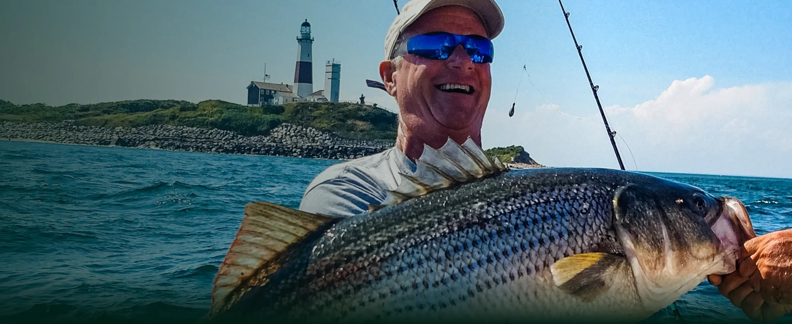 A man holding a fish.